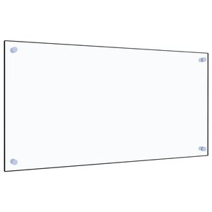 vidaXL Dosseret de cuisine Transparent 80x40 cm Verre tremp&eacute;
