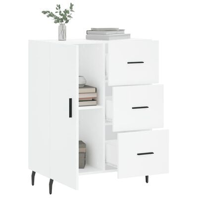 vidaXL Buffet blanc 69,5x34x90 cm bois d'ingénierie