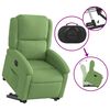 vidaXL Fauteuil inclinable &eacute;lectrique vert clair velours