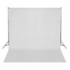 vidaXL Kit de studio photo avec lampes toile de fond et réflecteur