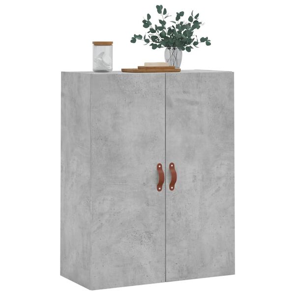 vidaXL Armoire murale gris b&eacute;ton 69,5x34x90 cm