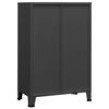 vidaXL Coffre de rangement industriel Anthracite 75x40x115 cm M&eacute;tal