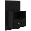 vidaXL T&ecirc;te de lit avec armoire 3 pcs Ch&ecirc;ne noir Bois d'ing&eacute;nierie