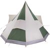 vidaXL Tente Tipi familiale avec toit Vert et beige 510 x 690 x 330 cm