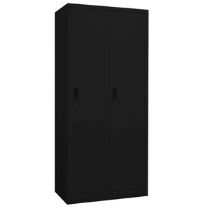 vidaXL Garde-robe Noir 80x50x180 cm Acier
