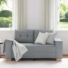 vidaXL Canap&eacute; causeuse gris clair 160x77x82 cm tissu