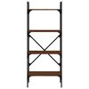 vidaXL Biblioth&egrave;que &agrave; 4 niveaux ch&ecirc;ne marron 56x31,5x138,5 cm