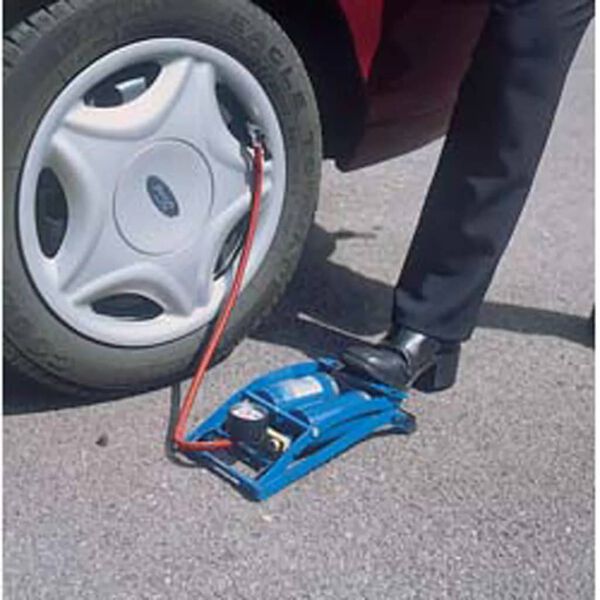 Draper Tools Pompe &agrave; pied double cylindre Bleu 25996