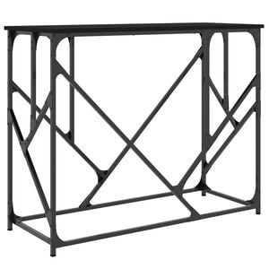 vidaXL Table console noir 100x40x80 cm bois d'ing&eacute;nierie