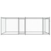 vidaXL Cage pour chien avec portes gris 4x2x1,5 m acier galvanis&eacute;