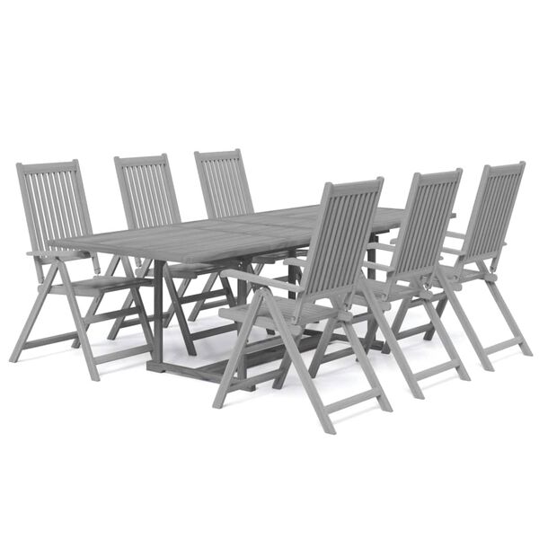 vidaXL Ensemble &agrave; manger de jardin 7 pcs Bois d'acacia solide
