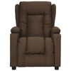 vidaXL Fauteuil de massage Marron Tissu