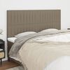 vidaXL T&ecirc;te de lit Taupe 200x5x118/128 cm Tissu