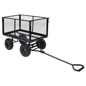 vidaXL Chariot &agrave; main de jardin Noir 350 kg