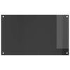 vidaXL Protection de cuisine Gris fonc&eacute; 100 x 60 x 0,6 cm verre tremp&eacute;