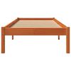 vidaXL Cadre de lit sans matelas cire marron 90x190 cm bois pin massif