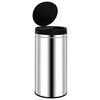 vidaXL Poubelle &agrave; capteur automatique 70 L Acier inoxydable