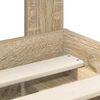 vidaXL Cadre de lit Ch&ecirc;ne Sonoma 135 x 190 cm Bois de pin massif