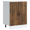 vidaXL Meuble de base de lavabo Lucca ch&ecirc;ne fum&eacute; bois d'ing&eacute;nierie