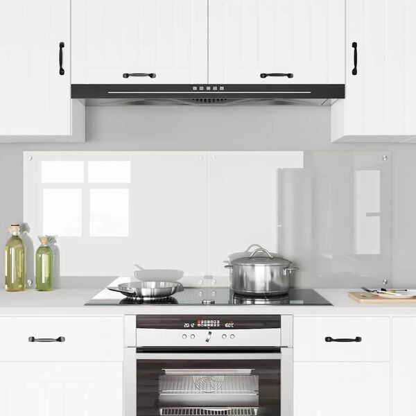 vidaXL Protection de cuisine Transparent 80 x 60 cm verre trempé