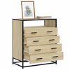 vidaXL Commode chêne sonoma 70x41x83,5 cm bois d'ingénierie