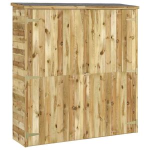 vidaXL Abri &agrave; outils de jardin 163x50x171 cm Bois de pin solide