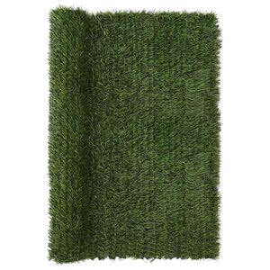vidaXL Cl&ocirc;ture Artificielle Vert clair 1,5 x 5 m PVC et Acier