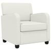 vidaXL Fauteuil Blanc Simili cuir