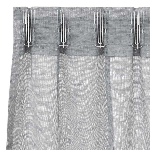 vidaXL Rideau en Voile 2 pcs Gris fonc&eacute; 260 x 140 cm Polyester
