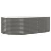 vidaXL Lit sur&eacute;lev&eacute; de jardin Gris 212x140x68cm Acier galvanis&eacute;