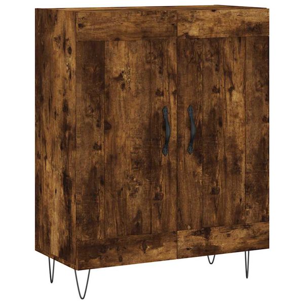 vidaXL Buffet ch&ecirc;ne fum&eacute; 69,5x34x90 cm bois d'ing&eacute;nierie