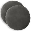vidaXL Coussin avec oreiller HEERLEN 2 pi&egrave;ces Gris fonc&eacute; Velours