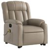 vidaXL Fauteuil inclinable de massage électrique cappuccino similicuir