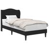 vidaXL Cadre de lit avec t&ecirc;te de lit Noir 90 x 190 cm Simili cuir