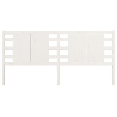 vidaXL Tête de lit Blanc 146x4x100 cm Bois massif de pin