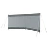Bo-Camp Brise-vent Ellen 150x140 cm Gris et anthracite 2 parties