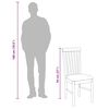 vidaXL Chaises à manger coussins 2 pcs blanc bois massif caoutchouc