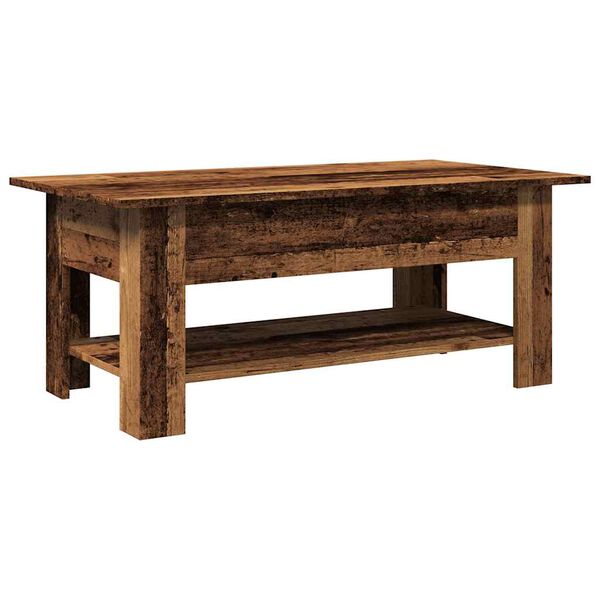 vidaXL Table basse vieux bois 102x55x42 cm bois d'ing&eacute;nierie