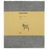 vidaXL Tissu de Table 5 pc ovale Gris clair 130 x 180 cm