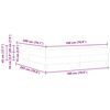 vidaXL Cadre de lit avec matelas Cappuccino 180 x 200 cm tissu