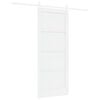 vidaXL Porte coulissante 83 x 202 cm Bois de pin massif Blanc