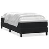 vidaXL Sommier à lattes de lit avec matelas noir 80x220 cm velours