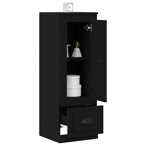 vidaXL Haut Armoire Ch&ecirc;ne noir 36 x 35,5 x 103,5 cm Bois d'ing&eacute;nierie