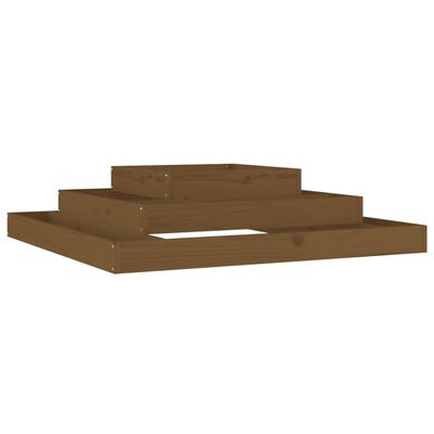 vidaXL Jardinière Marron miel 110x110x27 cm Bois massif de pin