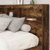 vidaXL T&ecirc;te de lit de rangement Ch&ecirc;ne fum&eacute; 200 cm Bois d'ing&eacute;nierie