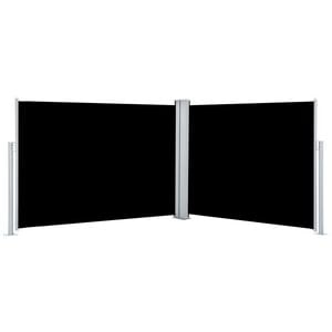 vidaXL Auvent lat&eacute;ral r&eacute;tractable Noir 100 x 1000 cm