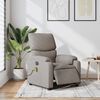 vidaXL Fauteuil de massage inclinable électrique Taupe Tissu