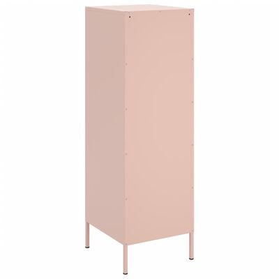 vidaXL Buffet haut rose 36x39x113 cm acier