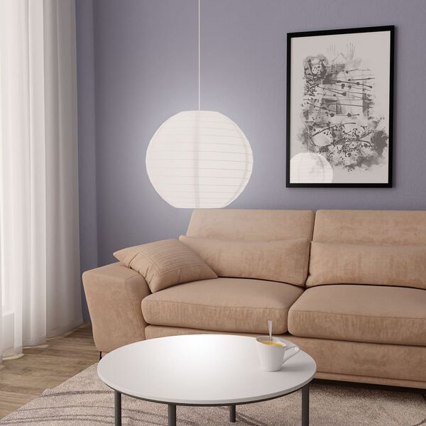 vidaXL Lampe suspendue Blanc &Oslash;45 cm E27