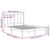 vidaXL Cadre de lit sans matelas 140x200 cm bois massif de pin